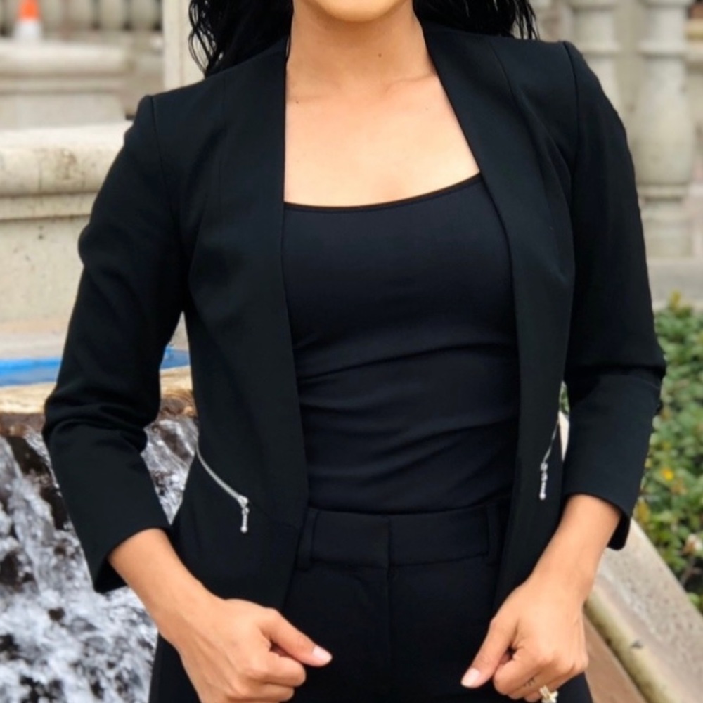 Express zip pocket blazer